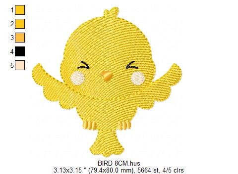 Bird embroidery designs - Baby girl embroidery design machine embroidery pattern - instant download - Nursery embroidery file digital file Marcia Embroidery