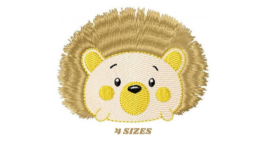 Hedgehog embroidery designs - Woodland Animal embroidery design machine embroidery pattern - Porcupine embroidery file  instant download