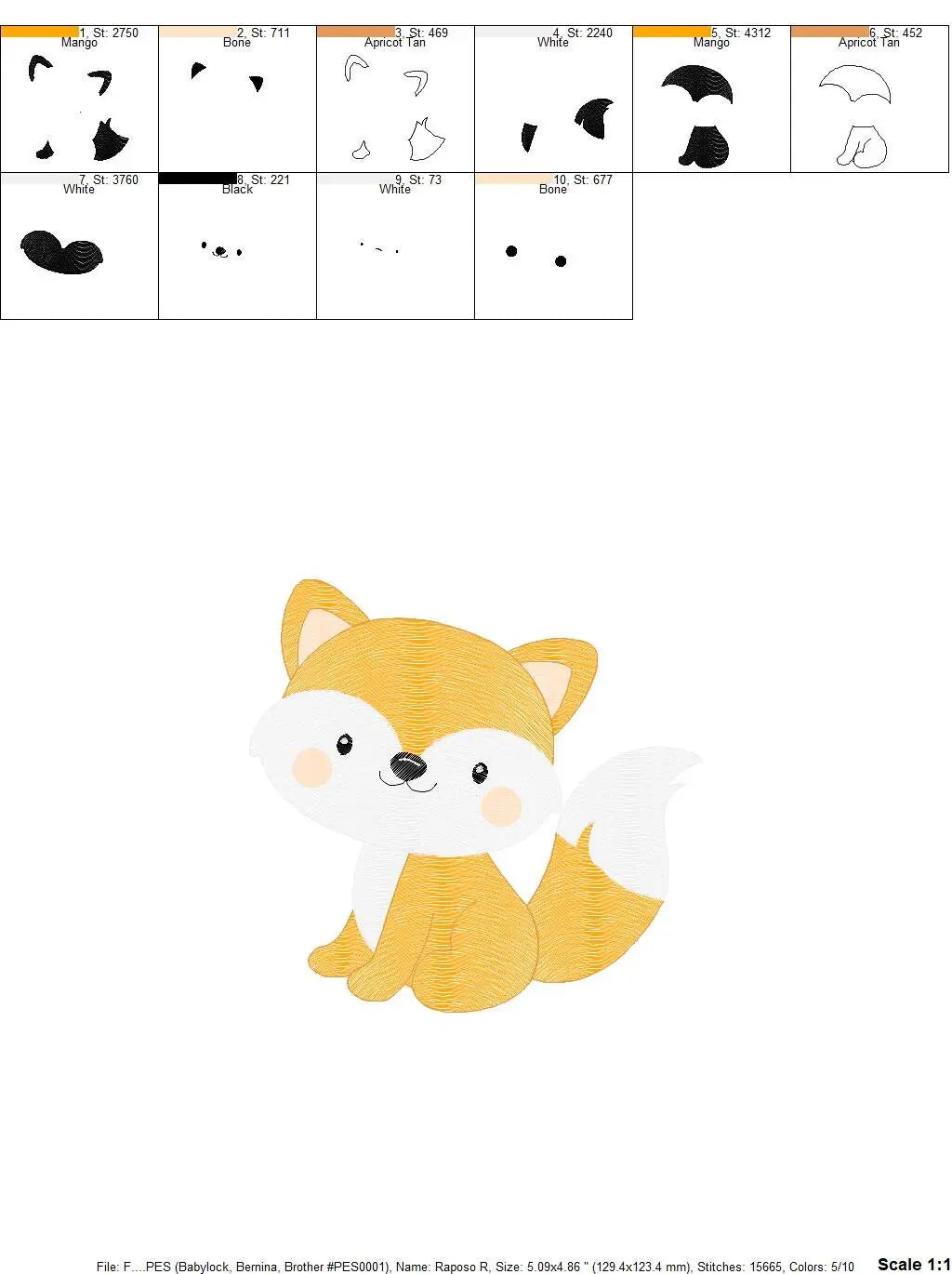 Woodland Fox embroidery designs - Red Fox embroidery design machine embroidery pattern - Animal embroidery - Red fox design instant download Marcia Embroidery