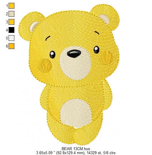 Bear embroidery designs - Teddy embroidery design machine embroidery pattern - Baby Boy embroidery file - instant  digital download bear Marcia Embroidery