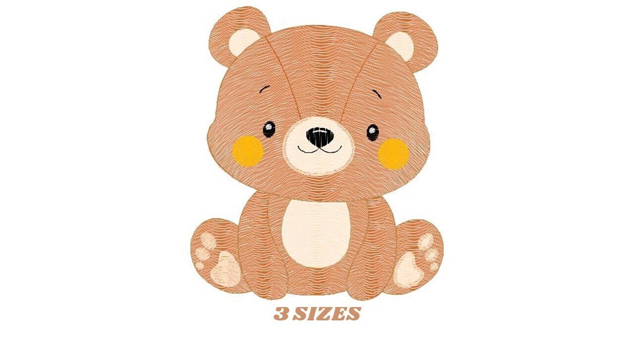 Bear embroidery designs - Teddy embroidery design machine embroidery pattern - Baby Boy embroidery file - instant download pes jef hus vp3 Marcia Embroidery