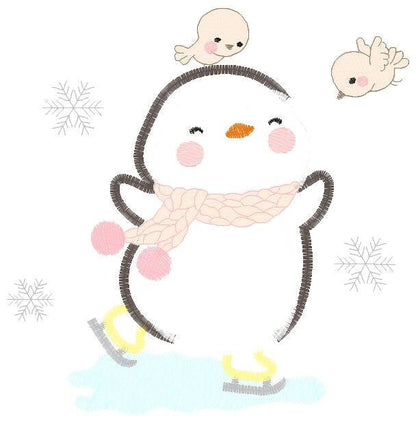 Penguin embroidery design - Animal embroidery designs machine embroidery pattern - Baby boy embroidery file - instant download Winter Cold Marcia Embroidery