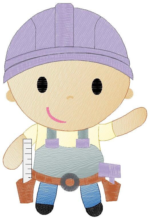 Engineer embroidery designs - Woodworker embroidery design machine embroidery pattern - instant download