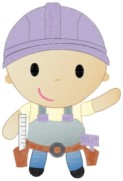 Engineer embroidery designs - Woodworker embroidery design machine embroidery pattern - instant download