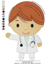 Load image into Gallery viewer, Doctor embroidery designs - Nurse embroidery design machine embroidery pattern - instant download - Medical Doctor embroidery file Health
