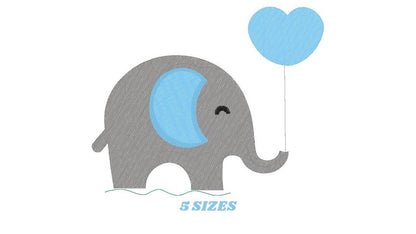 Elephant embroidery designs - Animal embroidery design machine embroidery pattern - Baby boy embroidery file - girl kid embroidery download