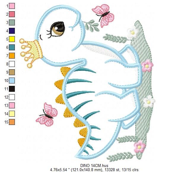 Dinosaur embroidery designs - Baby Boy Dino machine embroidery pattern - Stegosaurus Dinosaur Applique - Instant digital download pes jef Marcia Embroidery
