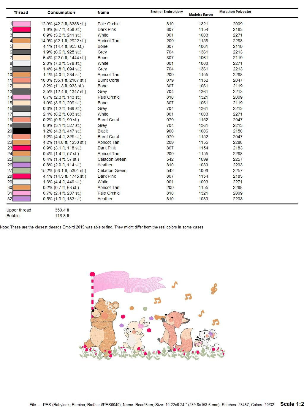 Animals embroidery designs - Bear embroidery design machine embroidery pattern - rabbit embroidery file - Fox embroidery rippled design