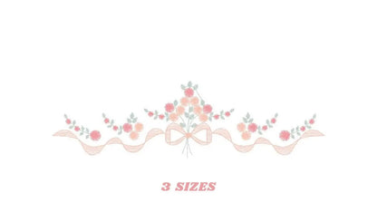 Flowers embroidery designs - Roses embroidery design machine embroidery pattern - entwined roses embroidery file - instant download towel Marcia Embroidery