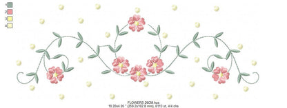 Flowers embroidery designs - Roses embroidery design machine embroidery pattern - entwined roses embroidery file - instant download towel - Marcia Embroidery