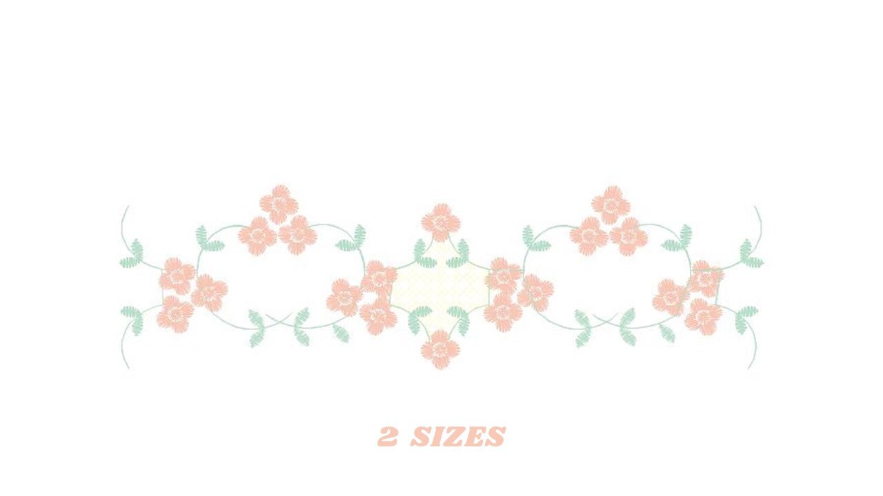 Flowers embroidery designs - Roses embroidery design machine embroidery pattern - Monogram embroidery file - instant download towels pes jef Marcia Embroidery