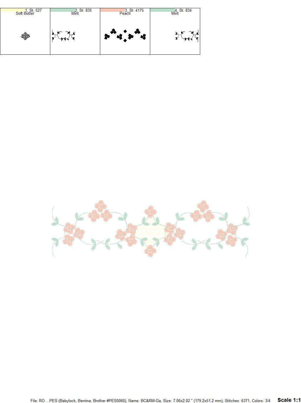 Flowers embroidery designs - Roses embroidery design machine embroidery pattern - Monogram embroidery file - instant download towels pes jef Marcia Embroidery