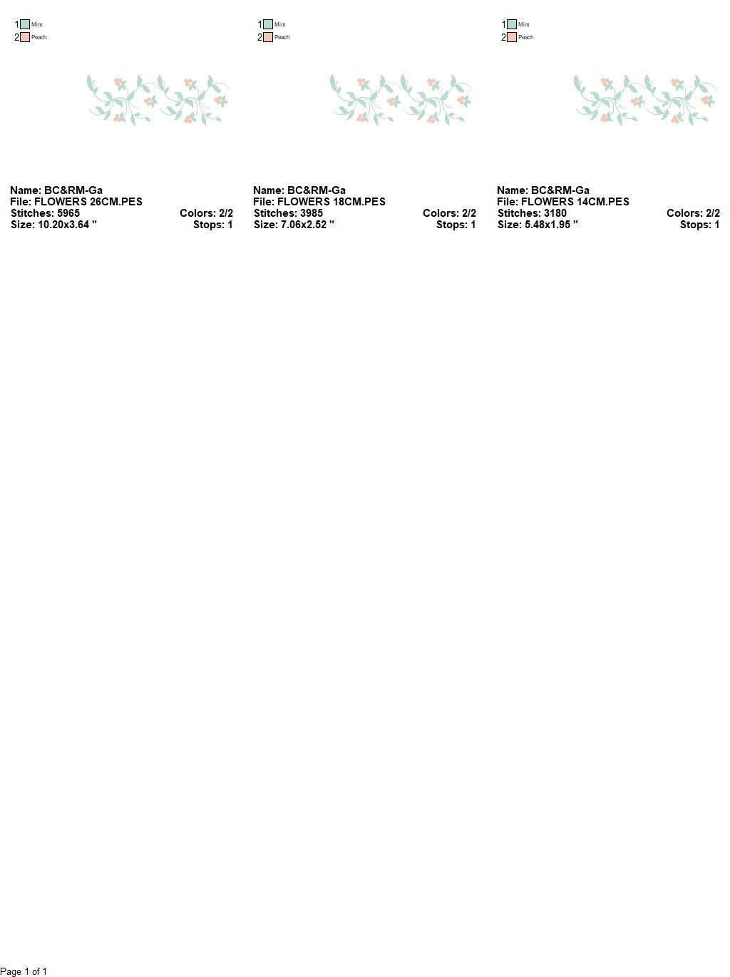 Delicate Flowers embroidery designs - Roses embroidery design machine embroidery pattern - Monogram embroidery file - instant download towel