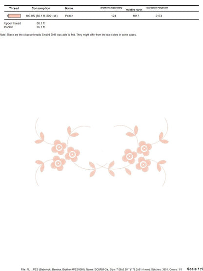 Flowers embroidery designs - Roses embroidery design machine embroidery pattern - entwined roses embroidery file - instant download towel - Marcia Embroidery