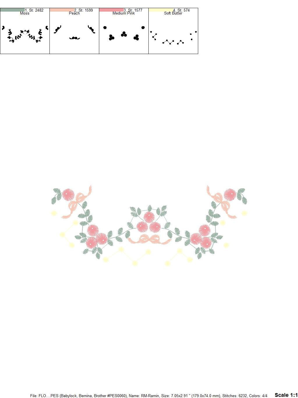 Flowers embroidery designs - Roses embroidery design machine embroidery pattern - entwined roses embroidery file - instant download towel Marcia Embroidery