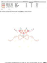 Cargar imagen en el visor de la galería, Lace with flowers embroidery designs - Flower Bouquet embroidery design machine embroidery pattern - Baby girl embroidery download pes jef
