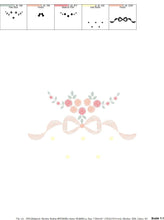 Load image into Gallery viewer, Lace with flowers embroidery designs - Flower Bouquet embroidery design machine embroidery pattern - Baby girl embroidery download pes jef
