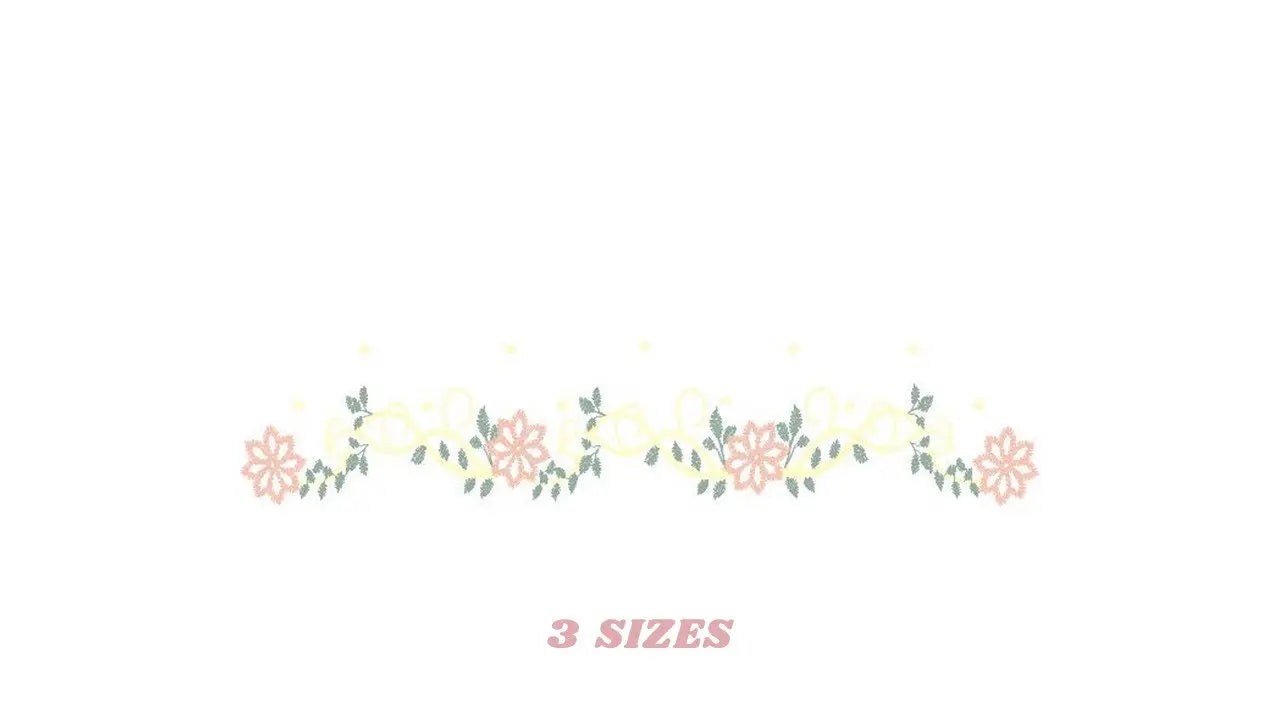 Flowers embroidery designs - Roses embroidery design machine embroidery pattern - entwined roses embroidery file Marcia Embroidery