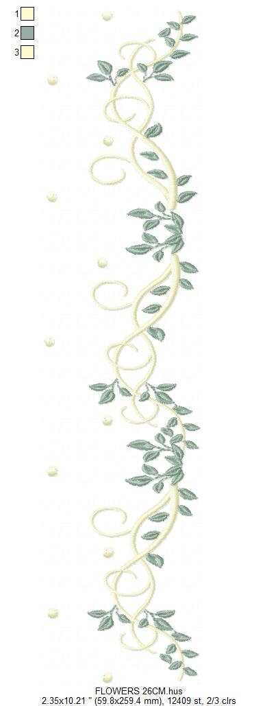 Flowers embroidery designs - Roses embroidery design machine embroidery pattern - entwined roses embroidery file - instant download towel Marcia Embroidery
