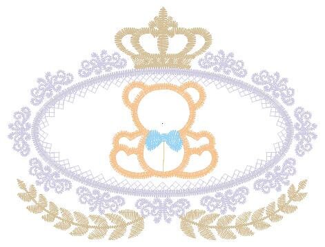Bear embroidery designs - Laurel embroidery design machine embroidery pattern - Bear wreath embroidery bear design - newborn nursery deco - Marcia Embroidery