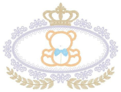 Bear embroidery designs - Laurel embroidery design machine embroidery pattern - Bear wreath embroidery bear design - newborn nursery deco - Marcia Embroidery