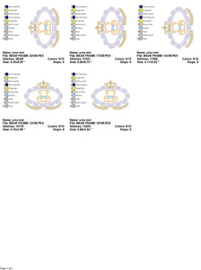 Bear embroidery designs - Laurel embroidery design machine embroidery pattern - Bear wreath embroidery bear design - newborn nursery deco