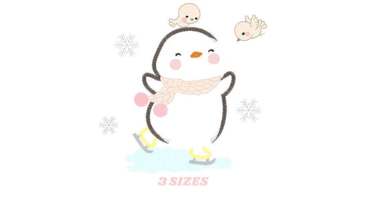 Penguin embroidery design - Animal embroidery designs machine embroidery pattern - Baby boy embroidery file - instant download Winter Cold Marcia Embroidery