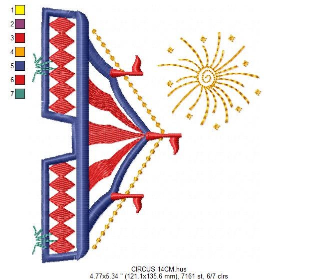 Circus embroidery design - Fair embroidery designs machine embroidery pattern - Baby boy embroidery file - instant download digital file