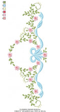 Charger l&#39;image dans la galerie, Lace embroidery designs - Laurel Wreath embroidery design machine embroidery pattern - Flowers embroidery file Monogram frame pes download
