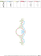 Load image into Gallery viewer, Lace embroidery designs - Laurel Wreath embroidery design machine embroidery pattern - Flowers embroidery file Monogram frame pes download
