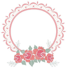 Cargar imagen en el visor de la galería, Monogram Frame embroidery designs - Flower embroidery design machine embroidery pattern - Rose frame embroidery file - instant download pes
