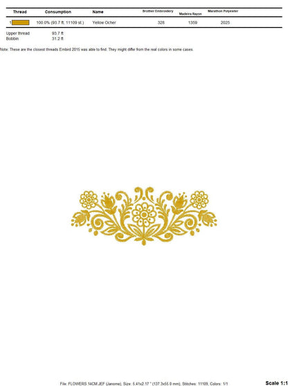Flowers embroidery designs - Roses embroidery design machine embroidery pattern - Entwined roses embroidery file - instant download towel Marcia Embroidery