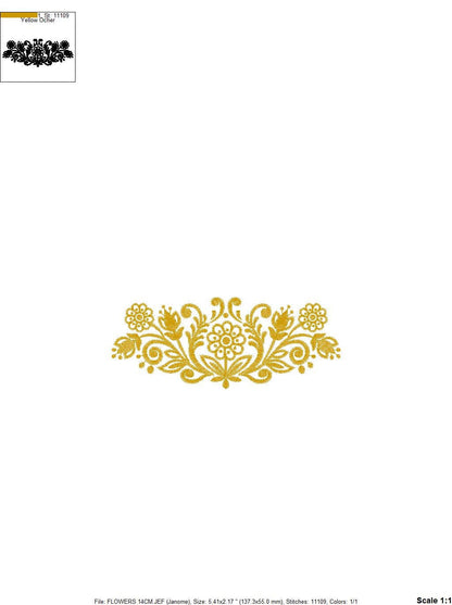 Flowers embroidery designs - Roses embroidery design machine embroidery pattern - Entwined roses embroidery file - instant download towel Marcia Embroidery