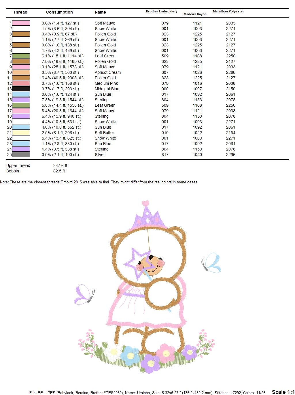 Bear embroidery designs - Queen embroidery design machine embroidery pattern - Princess embroidery file - digital download bear crown pes - Marcia Embroidery