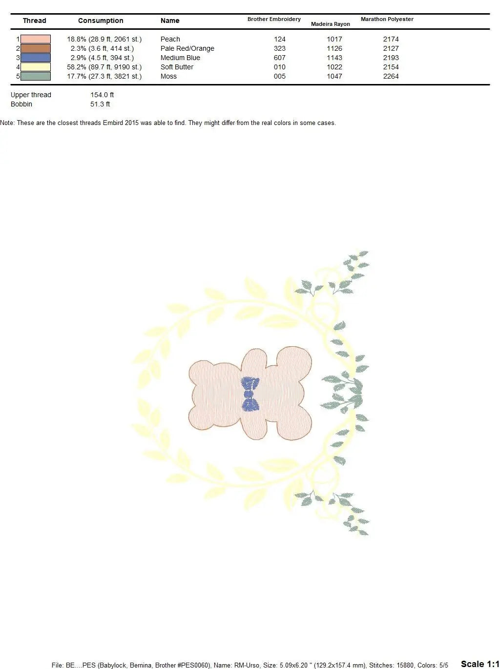 Bear embroidery designs - Laurel embroidery design machine embroidery pattern - laurel wreath embroidery file - bear baby boy embroidery Marcia Embroidery