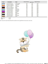 Load image into Gallery viewer, Tiger embroidery design - Animals embroidery designs machine embroidery pattern - Boy baby embroidery file - Tiger rippled design download
