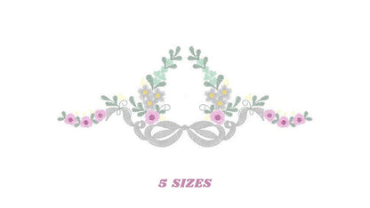 Flowers embroidery designs - Roses embroidery design machine embroidery pattern - Entwined roses embroidery file - instant download towel Marcia Embroidery