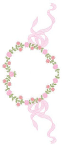 Heart frame with lace embroidery designs - Roses embroidery design machine embroidery pattern - Entwined roses file - instant download pes