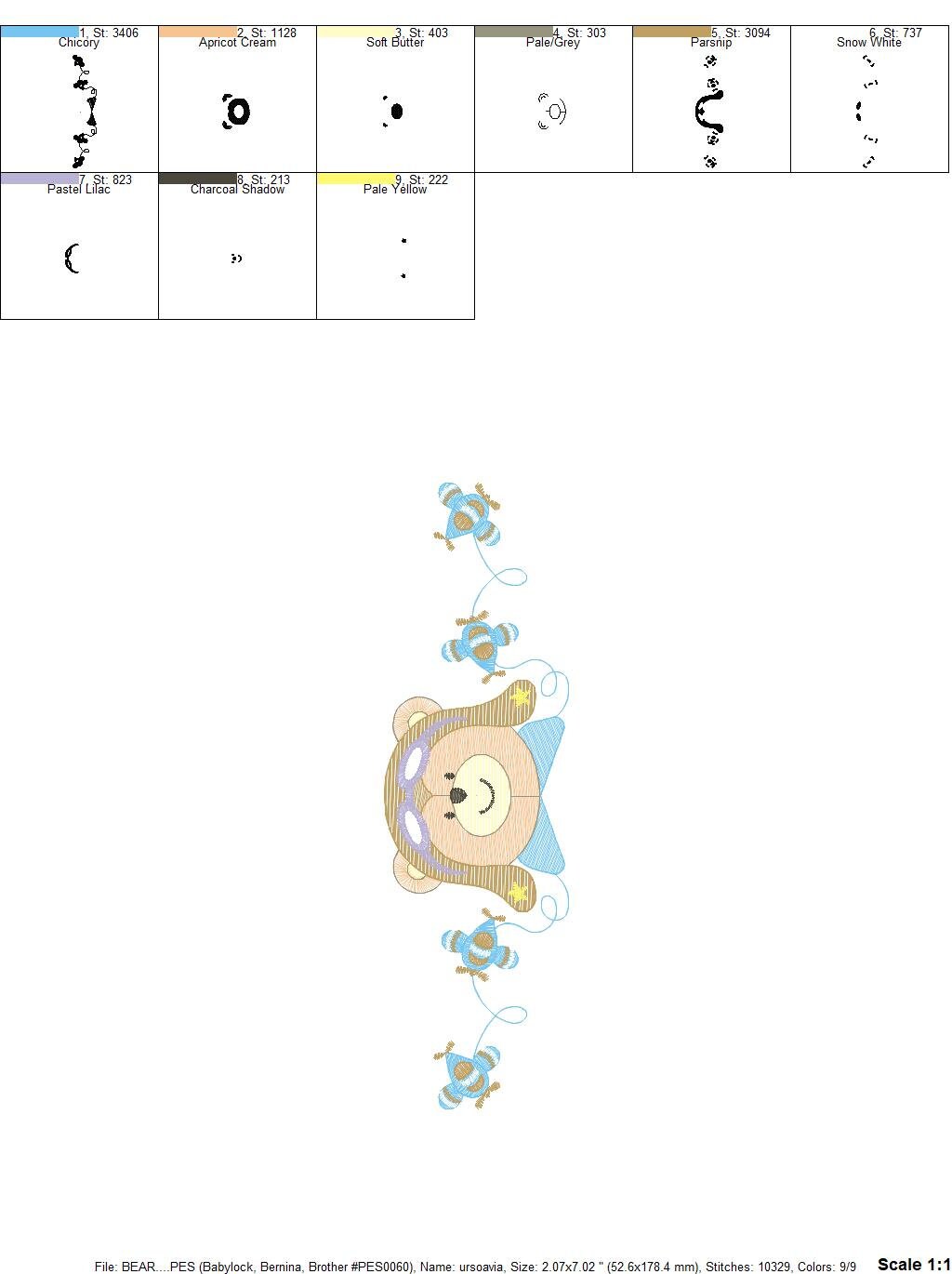 Bear embroidery designs - Plane embroidery design machine embroidery pattern - Teddy bear embroidery file - Bear Pilot Bear boy embroidery Marcia Embroidery
