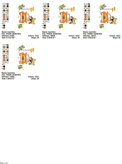 Tiger embroidery design - Animal embroidery designs machine embroidery pattern - Baby boy embroidery - Safari embroidery file Towel Shirt