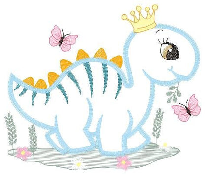 Dinosaur embroidery designs - Baby Boy Dino machine embroidery pattern - Stegosaurus Dinosaur Applique - Instant digital download pes jef Marcia Embroidery