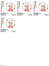 Load image into Gallery viewer, Sheep embroidery design - Lamb embroidery designs machine embroidery pattern - baby girl embroidery file - Laurel roses instant download
