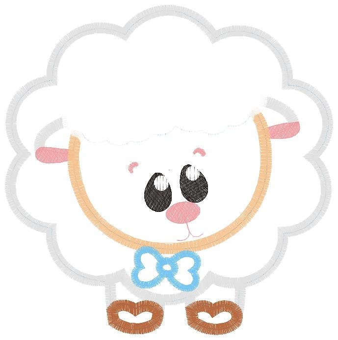 Sheep embroidery design - Lamb embroidery designs machine embroidery pattern - Baby boy embroidery file - newborn sheep applique embroidery - Marcia Embroidery