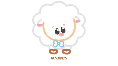Sheep embroidery design - Lamb embroidery designs machine embroidery pattern - Baby boy embroidery file - newborn sheep applique embroidery - Marcia Embroidery