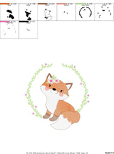 Carica l&#39;immagine nel visualizzatore di Gallery, Fox embroidery designs - Red Fox embroidery design machine embroidery pattern - Animal embroidery file - Corgi dog frame pes jef vp3 hus
