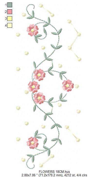 Flowers embroidery designs - Roses embroidery design machine embroidery pattern - entwined roses embroidery file - instant download towel - Marcia Embroidery