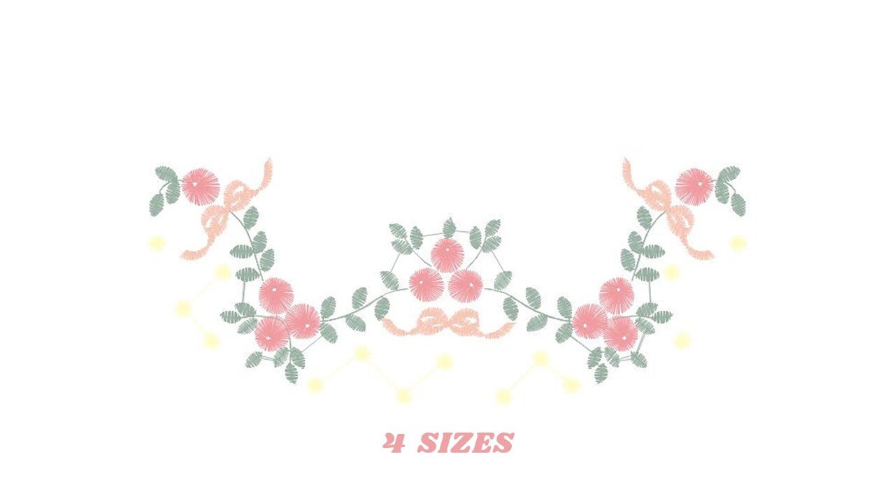 Flowers embroidery designs - Roses embroidery design machine embroidery pattern - entwined roses embroidery file - instant download towel Marcia Embroidery