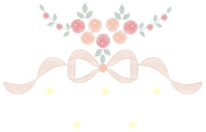 Lace with flowers embroidery designs - Flower Bouquet embroidery design machine embroidery pattern - Baby girl embroidery download pes jef