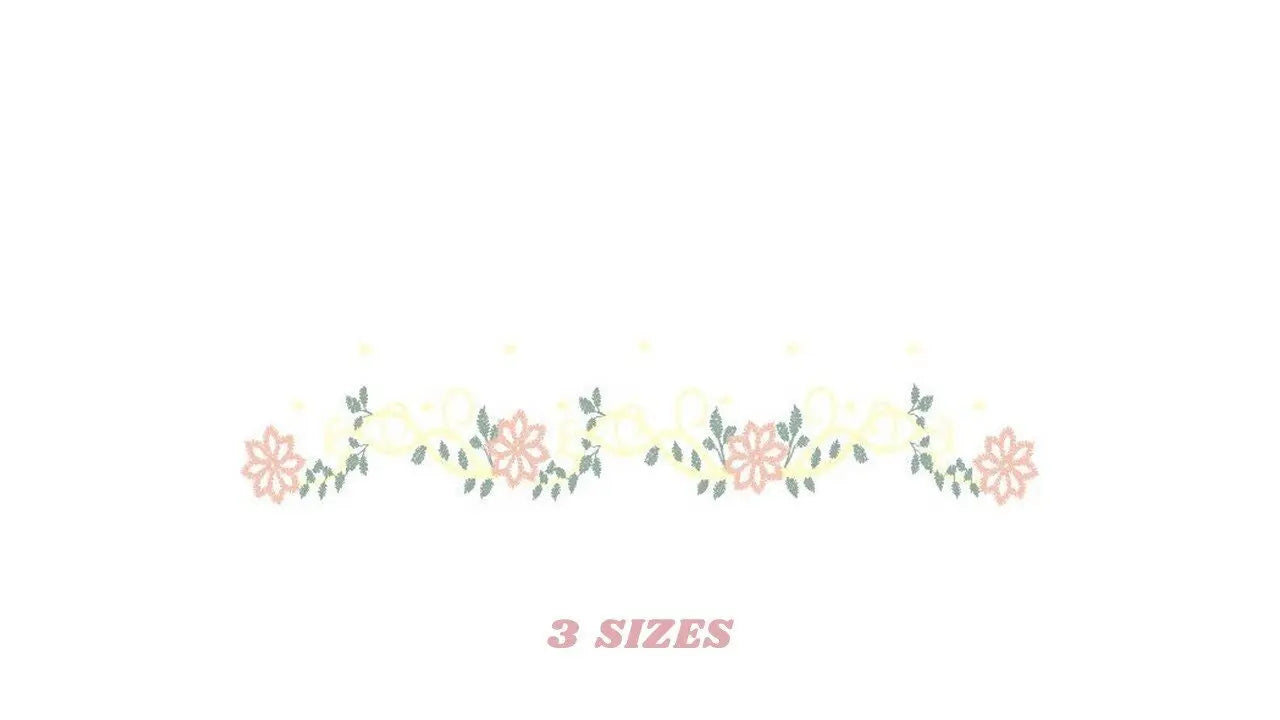 Flowers embroidery designs - Roses embroidery design machine embroidery pattern - entwined roses embroidery file Marcia Embroidery