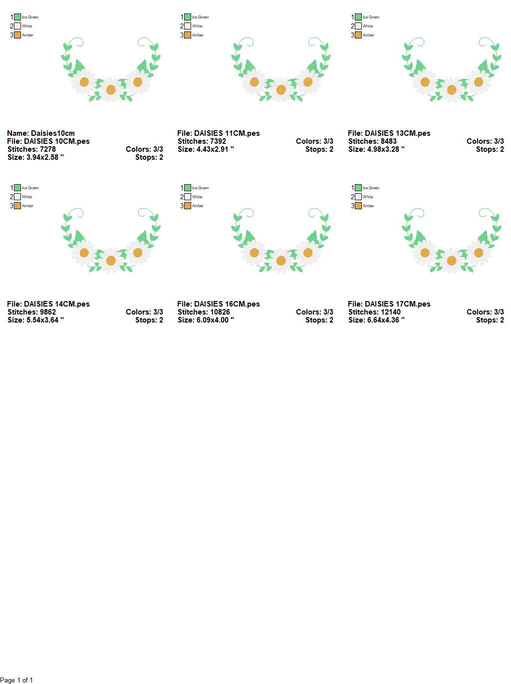 Daisies garden embroidery designs - Daisy embroidery design machine embroidery pattern - Tea towel embroidery file - kitchen apron download